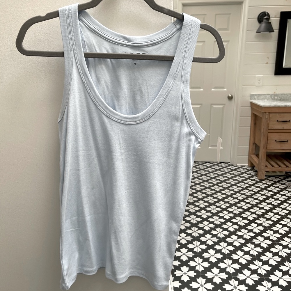 NWT Loft Cotton Scoop Neck Tank Size Medium